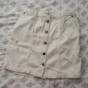 A&F Corduroy Button Up Skirt